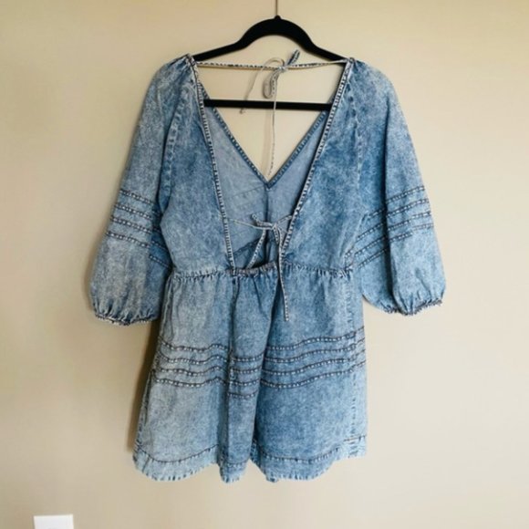 Free People Sweet Surrender Denim Dress - Picture 3 of 4